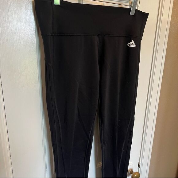 Adidas Women's Climalite Black Leggings - Picture 5 of 9
